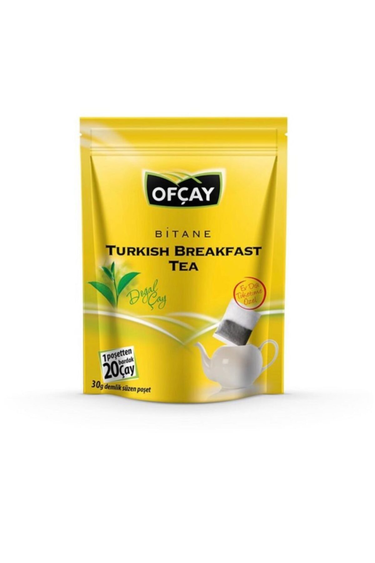 Ofçay Bitane Breakfast Tea Demlik Poşet Doypack Zipper Çay 30 Gram (30*8 Paket)